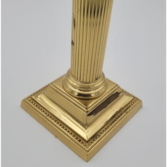 Vintage Smithsonian Institution Collection Baldwin Brass Candlestick 10" Tall - Picture 9 of 15